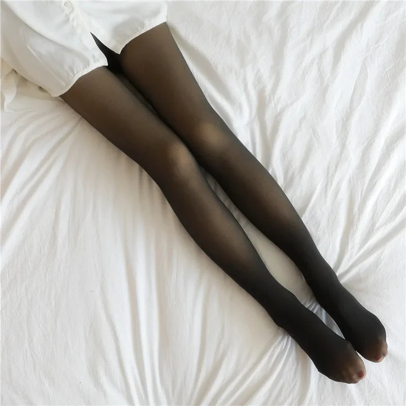 Thermal Stockings Woman Fleece Tights Winter Warm Tights Elastic Velvet Pantyhose Thin